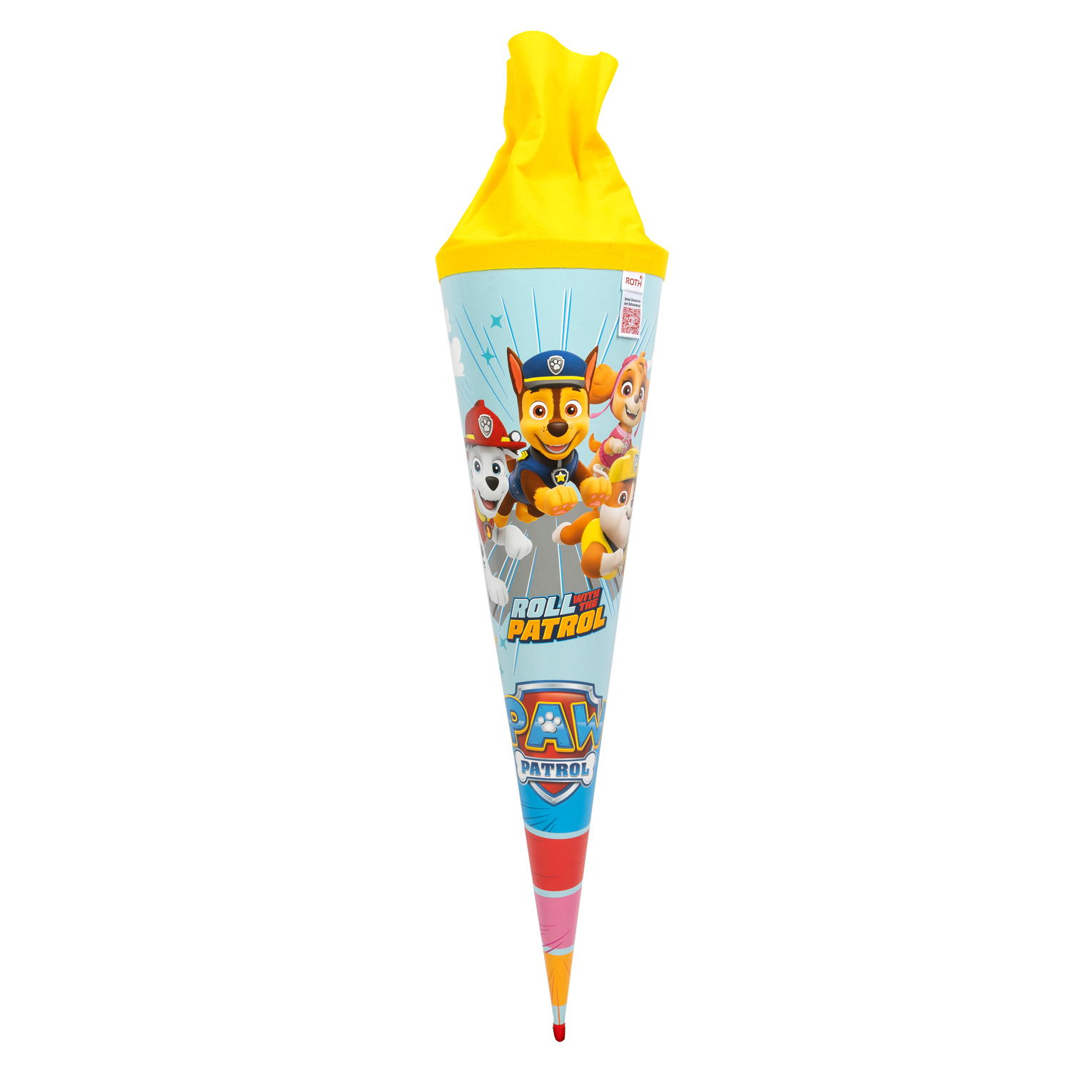 Schultüte Paw Patrol 70 cm mit Filzverschluss bunt