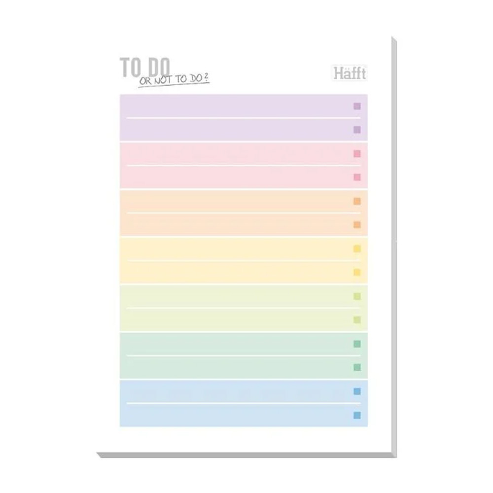 HÄFFT Block A6 15,5 x 22,5 cm Regenbogen
