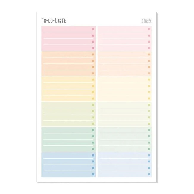 HÄFFT Block A5 31,5 x 21,5 cm Regenbogen