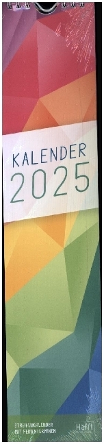 Streifenkalender 2025 12 MONATE [Rainbow]