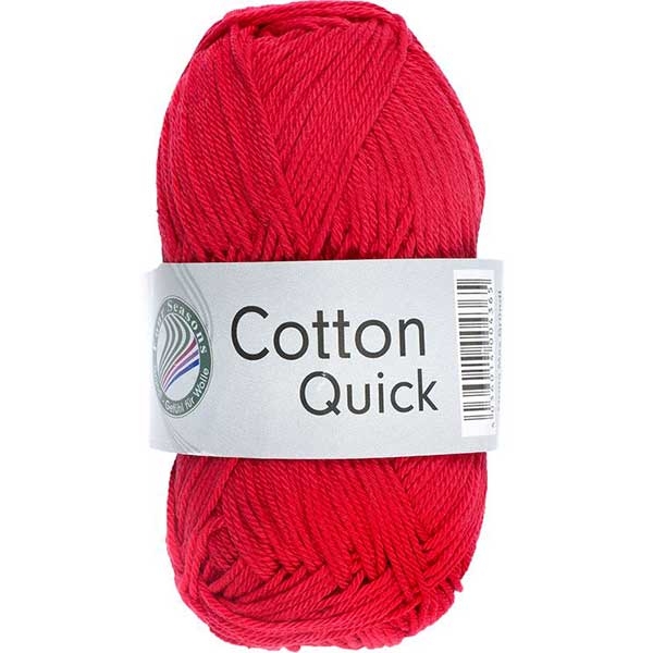GRÜNDL Strickgarn Cotton Quick 50g hochrot