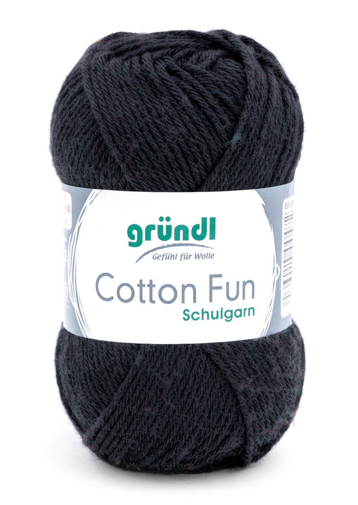 GRÜNDL Garn Cotton Fun 50g schwarz
