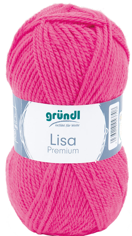 GRÜNDL Garn Lisa Premium 50g neonrosa