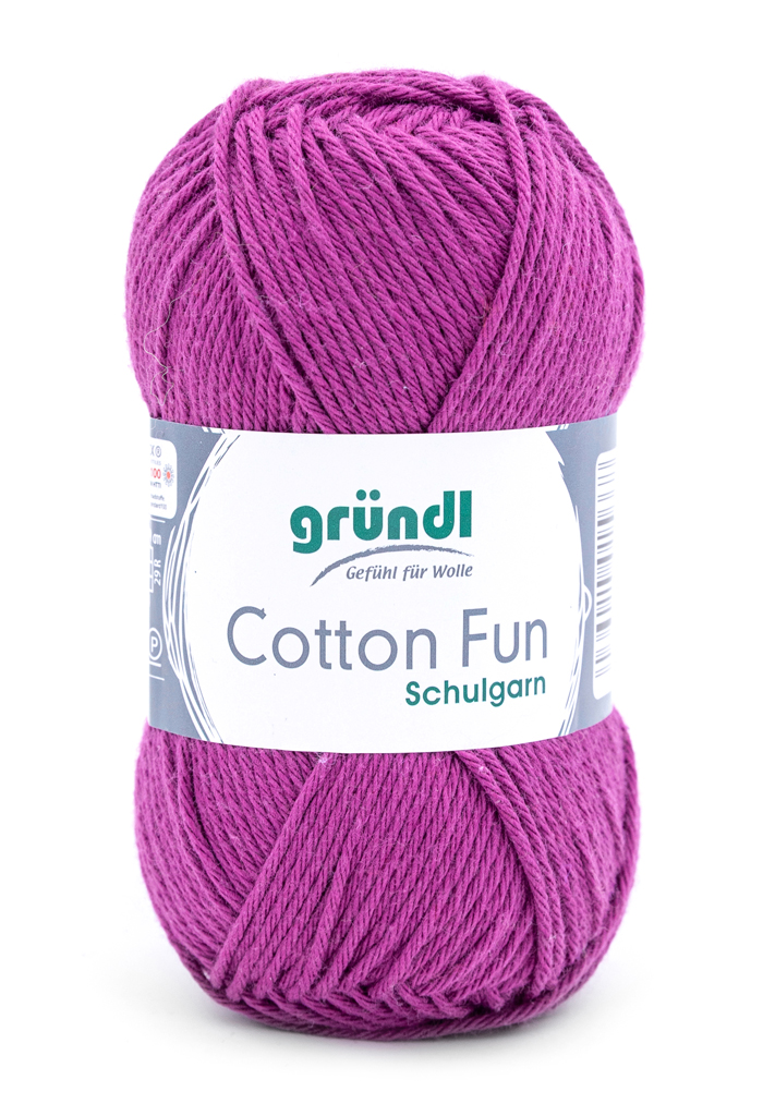 GRÜNDL Garn Cotton Fun 50g purpur