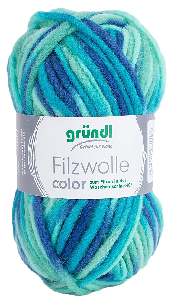 GRÜNDL Filzwolle Color 50g aqua