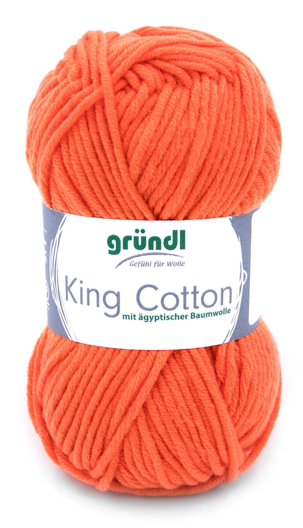 GRÜNDL Wolle King Cotton 50g orange