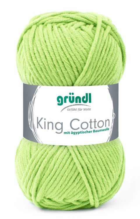 GRÜNDL Wolle King Cotton 50g apfelgrün