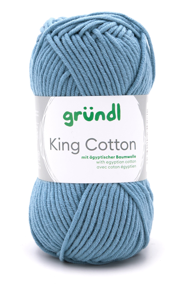 GRÜNDL Wolle King Cotton 50g jeansblau