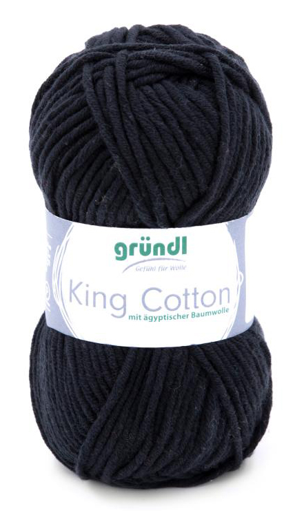 GRÜNDL Garn King Cotton 50g schwarz