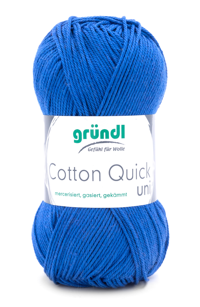 GRÜNDL Strickgarn Cotton Quick 50g royalblau