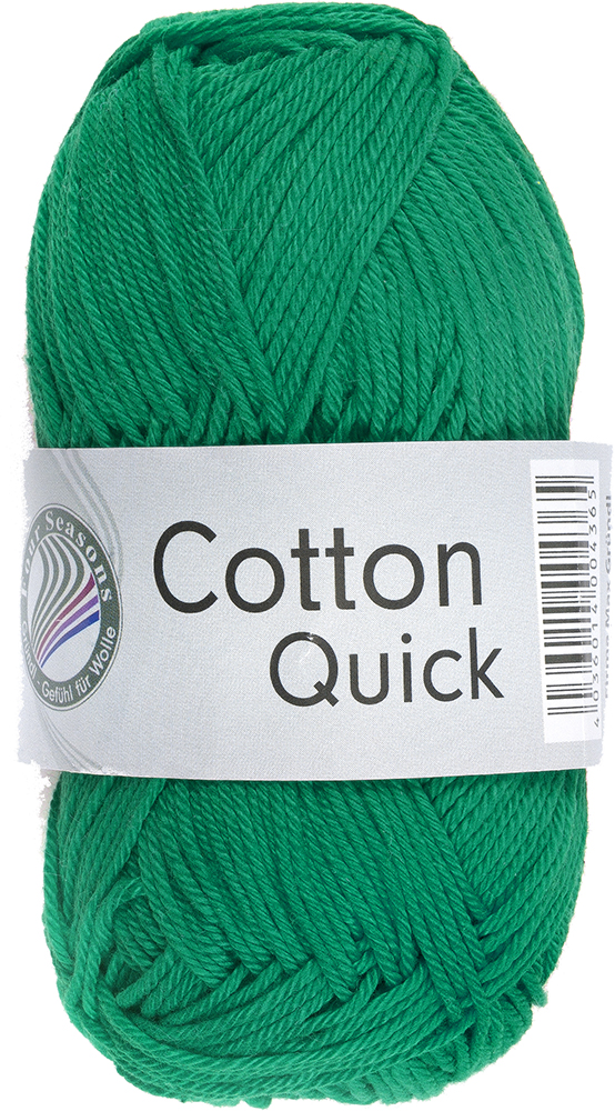 GRÜNDL Strickgarn Cotton Quick 50g smaragdgrün