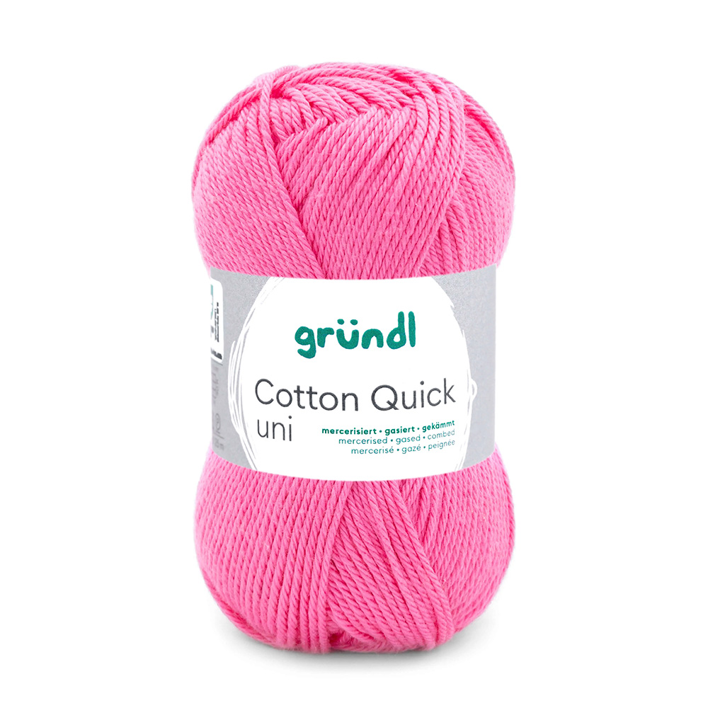GRÜNDL Strickgarn Cotton Quick 50g Himbeere