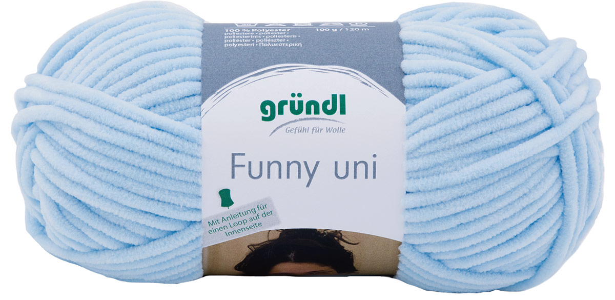 GRÜNDL Garn Funny Uni 100g pastellblau