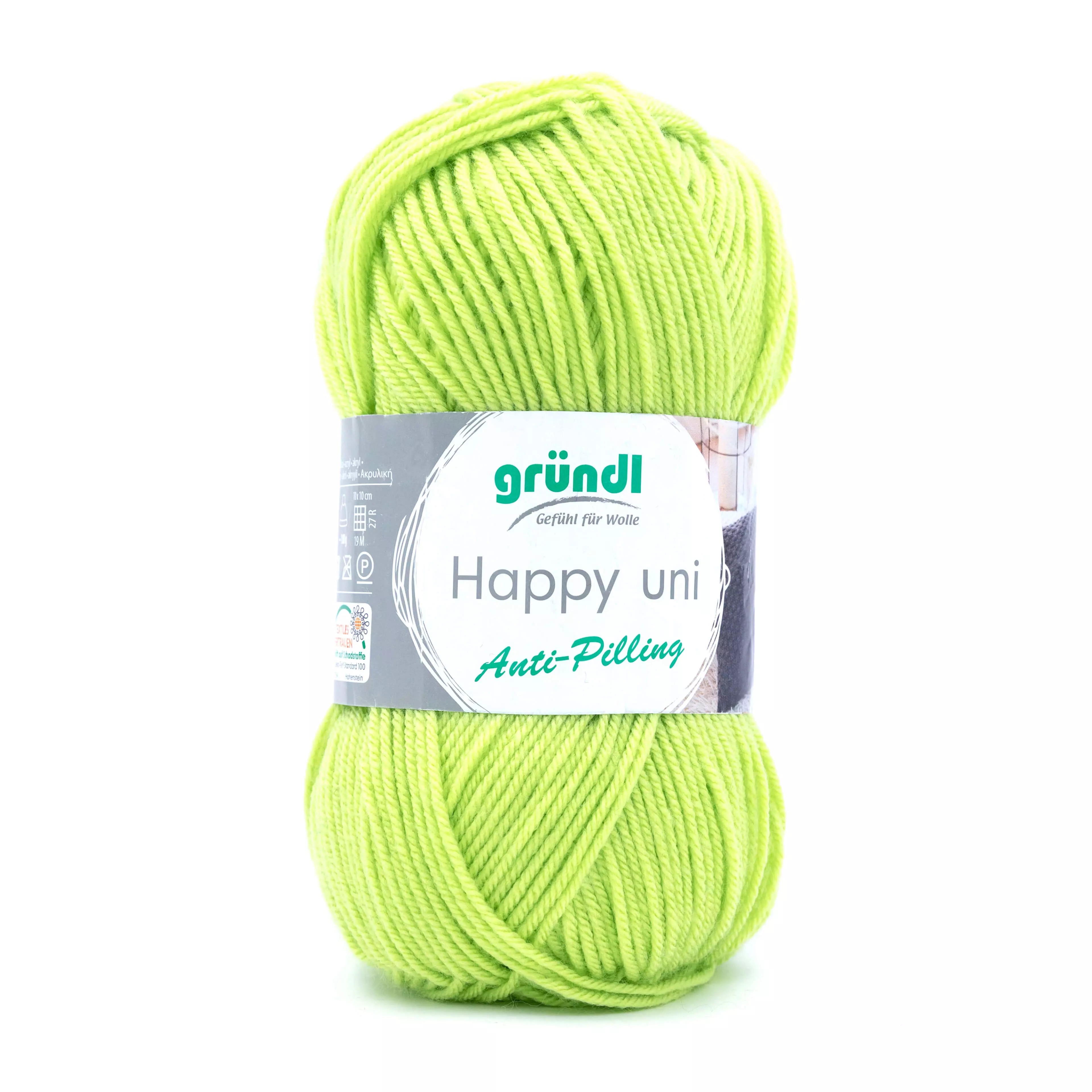 GRÜNDL Garn Happy Uni 100g limette