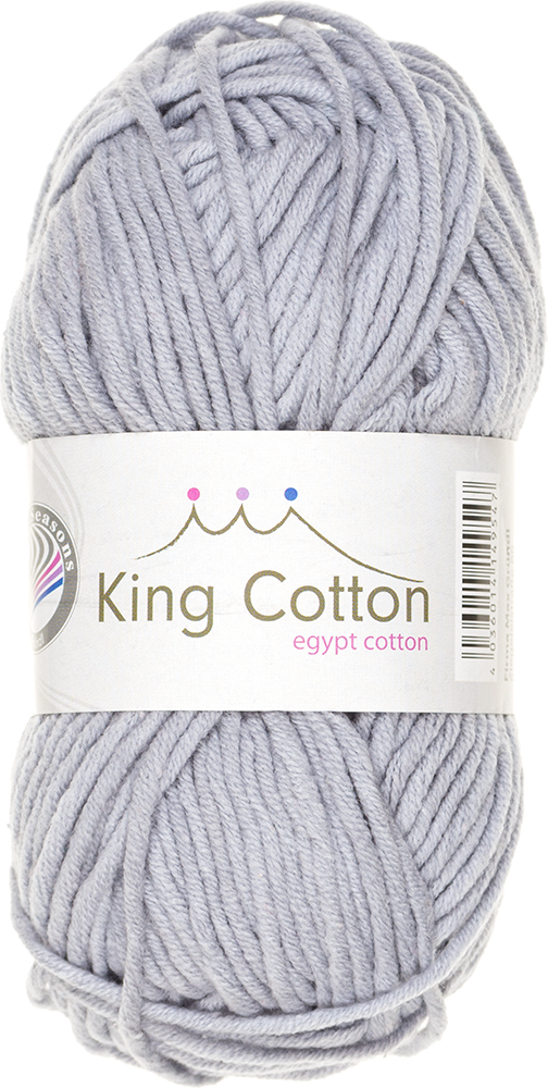 GRÜNDL Wolle King Cotton 50g hellgrau