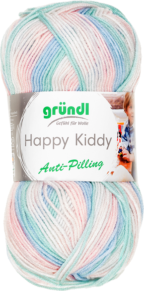 GRÜNDL Garn Happy Kiddy 100g bunt pastell