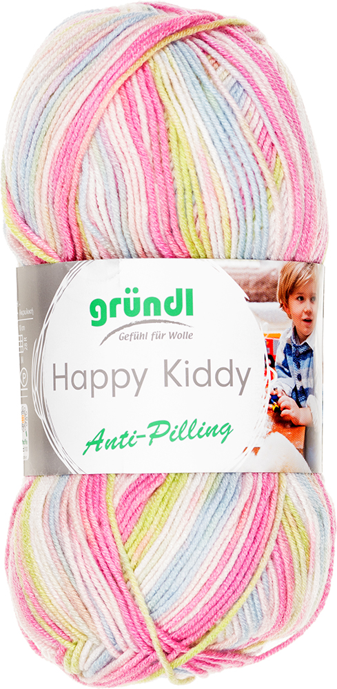 GRÜNDL Garn Happy Kiddy 100g candy bunt