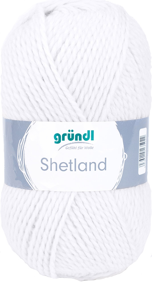 GRÜNDL Wolle Shetland 100g weiß