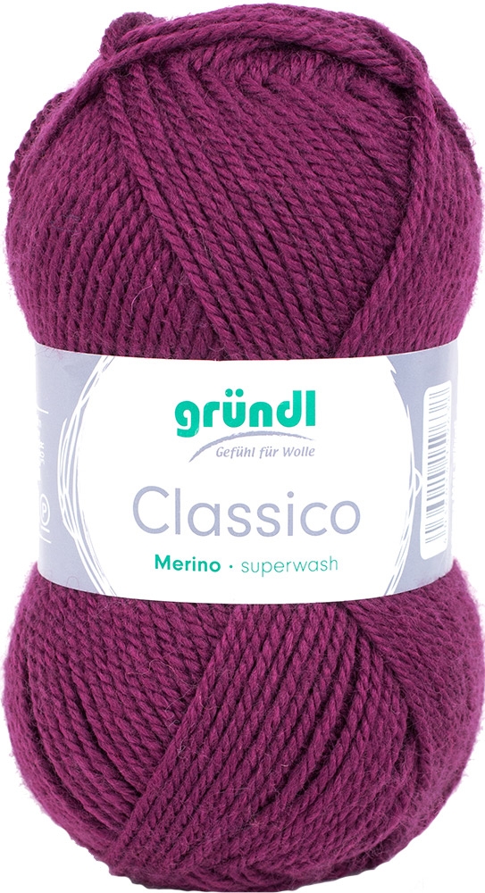 GRÜNDL Wolle Classico 50g beere
