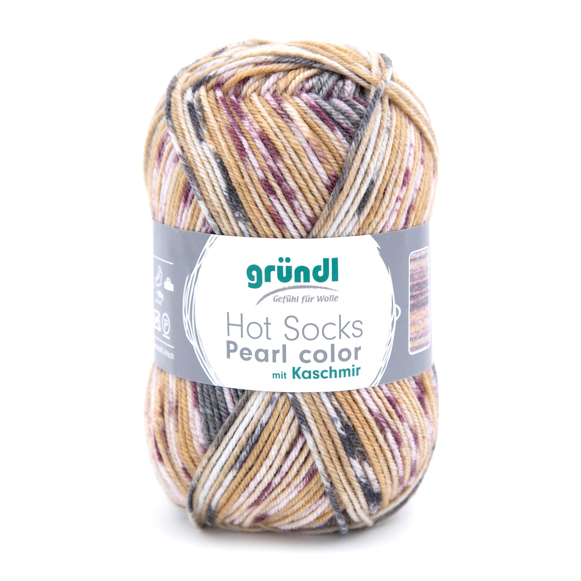 GRÜNDL Wolle Hot Socks Pearl Color 4-fach 50g savannen-mix