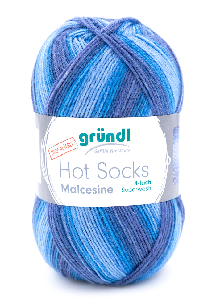 GRÜNDL Wolle Hot Socks Malcesine 4-fach 100g ocean