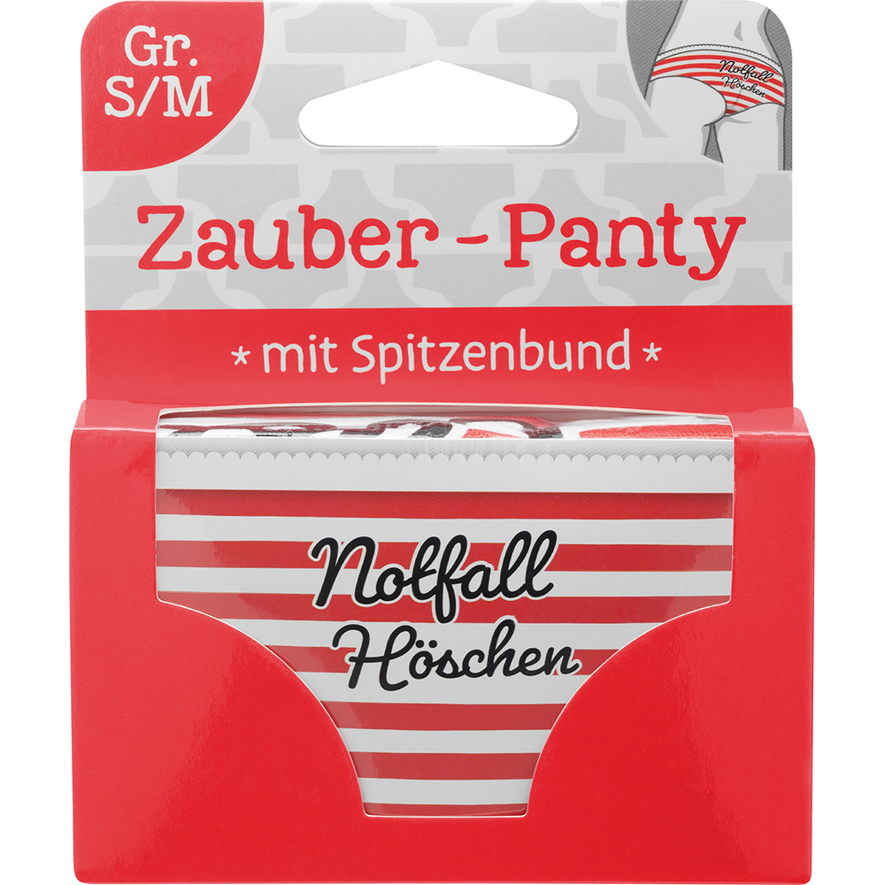 Zauber-Panty Notfall Höschen mit Spitzenbund