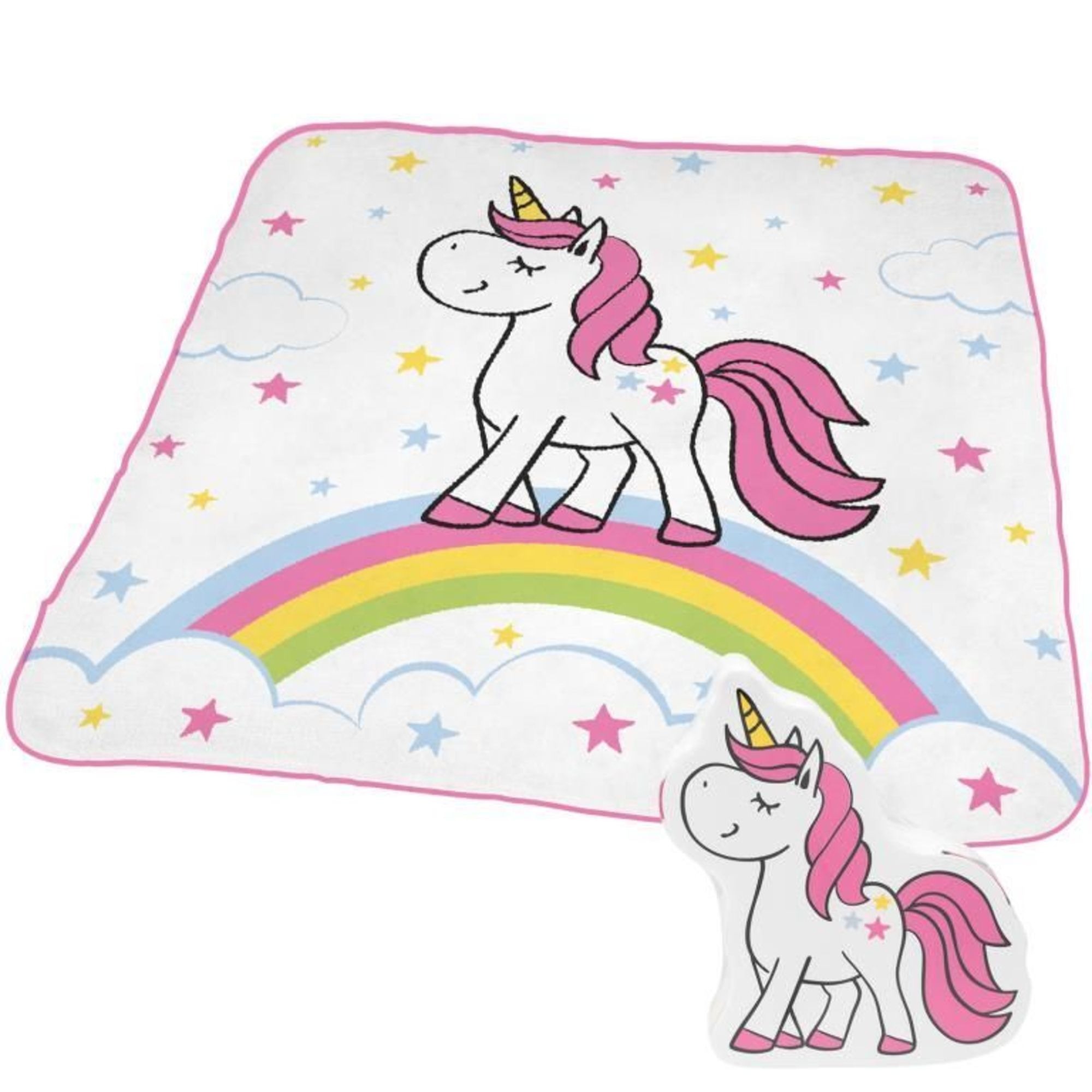 Magic Towel Einhorn 30 x 30 cm bunt