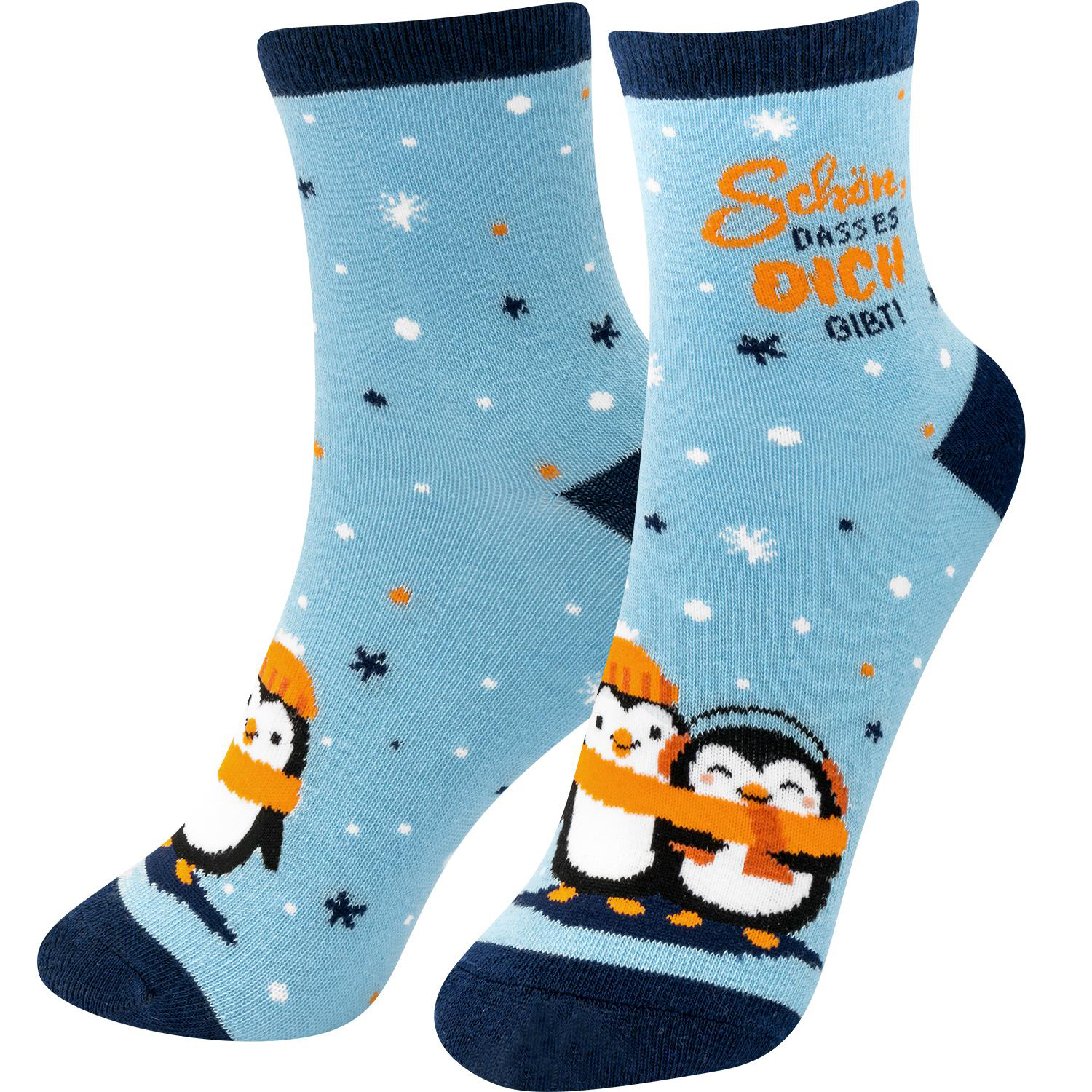 Zaubersocken Pinguin Gr. 36 - 40 blau