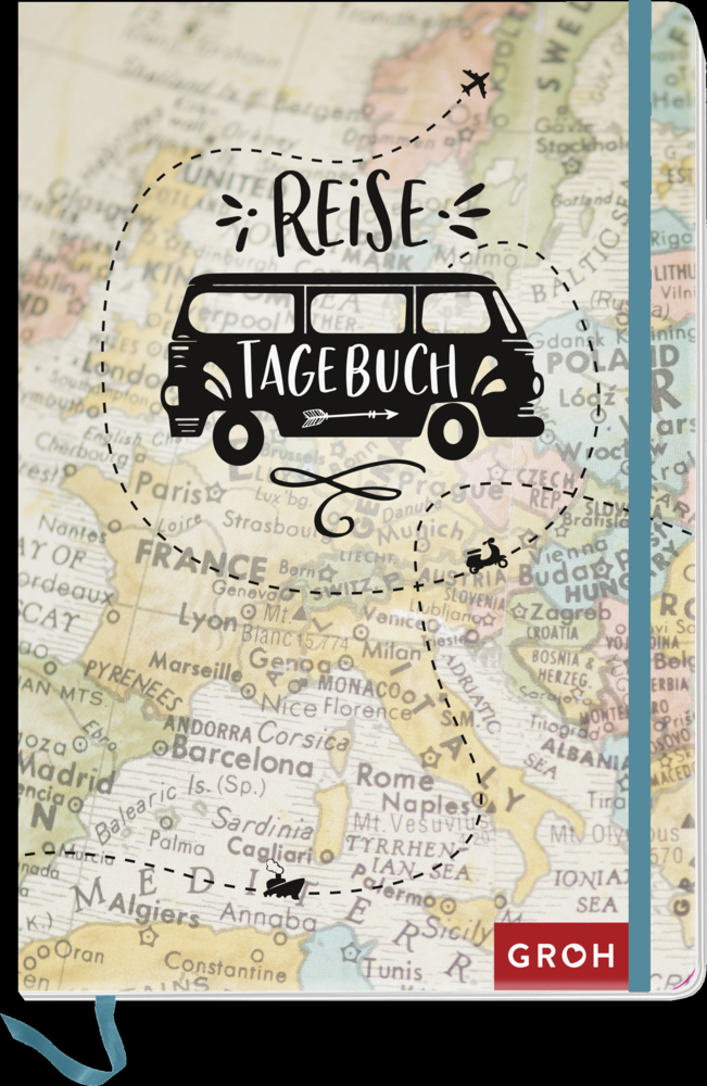 Reisetagebuch (Landkarte) - Taschenbuch