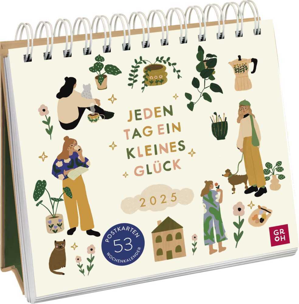 Postkartenkalender 2025: Jeden Tag ein kleines Glück