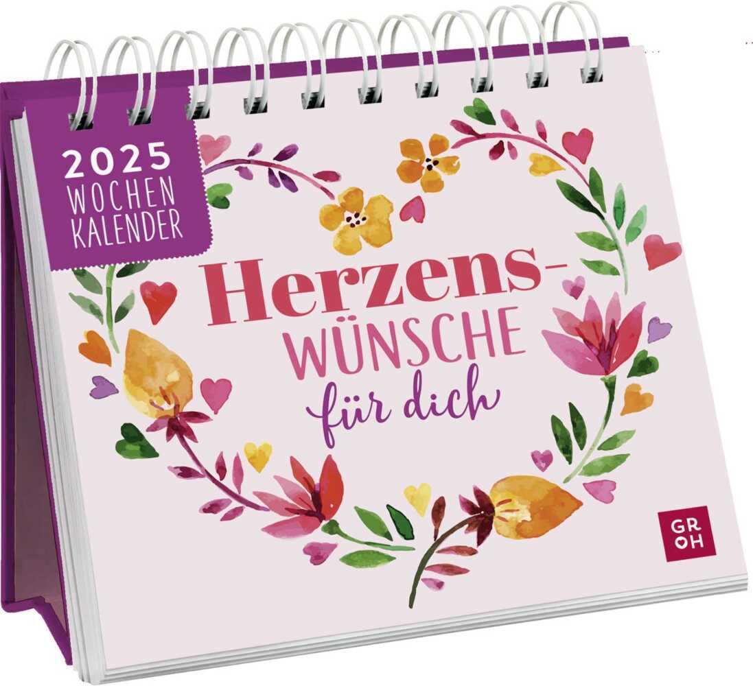 Mini-Wochenkalender 2025: Herzenswünsche für dich