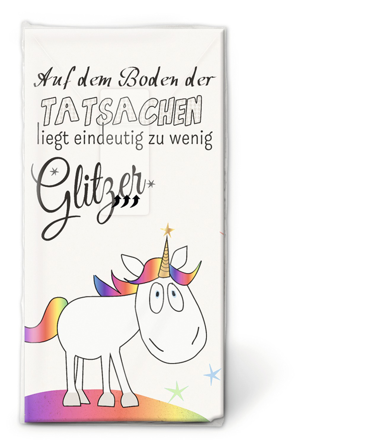 Taschentücher Zu wenig Glitzer 22 x 21 cm 1 Packung