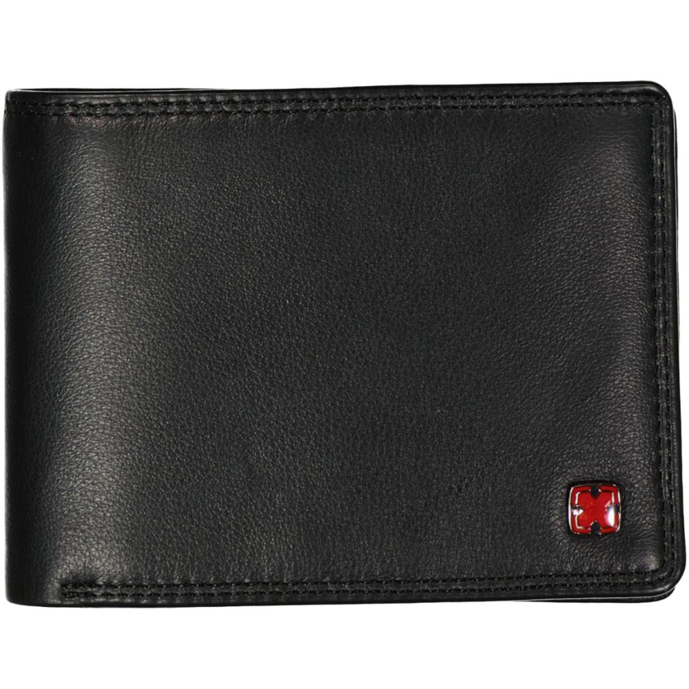 Geldbörse mit RFID-Schutz Leder schwarz - LIBRO