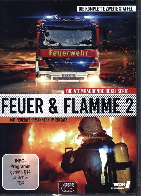 Feuer und Flamme - Mit Feuerwehrmännern im Einsatz. Staffel.2, 3 DVD - DVD