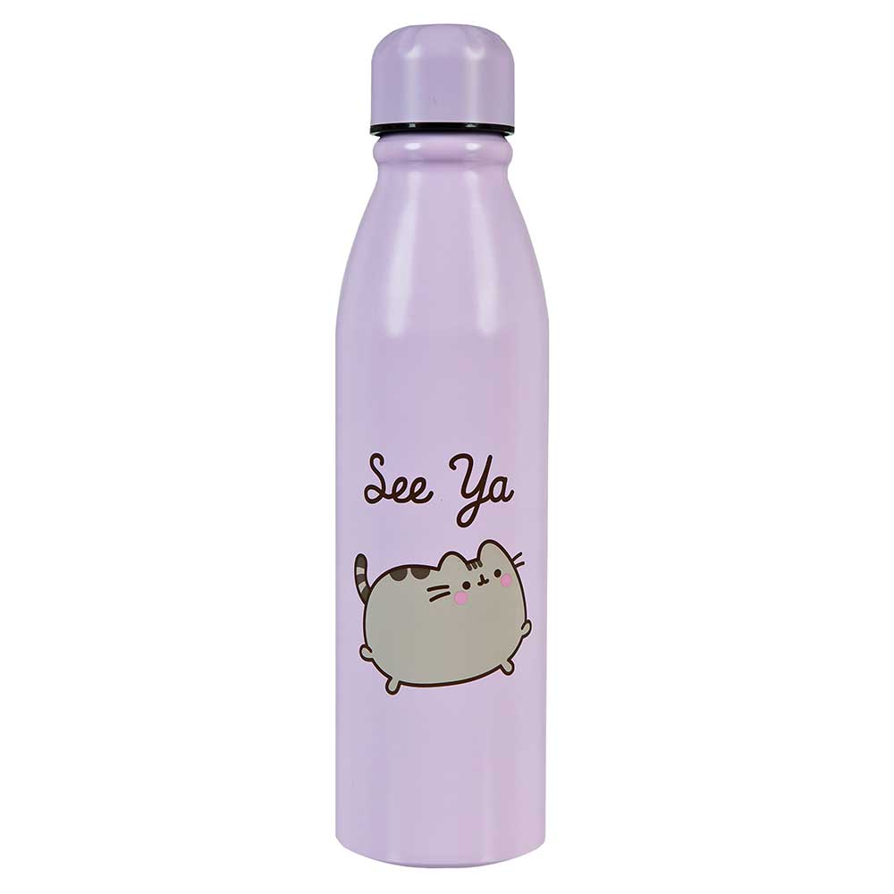 Trinkflasche Pusheen See Ya aus Aluminium 600 ml lila