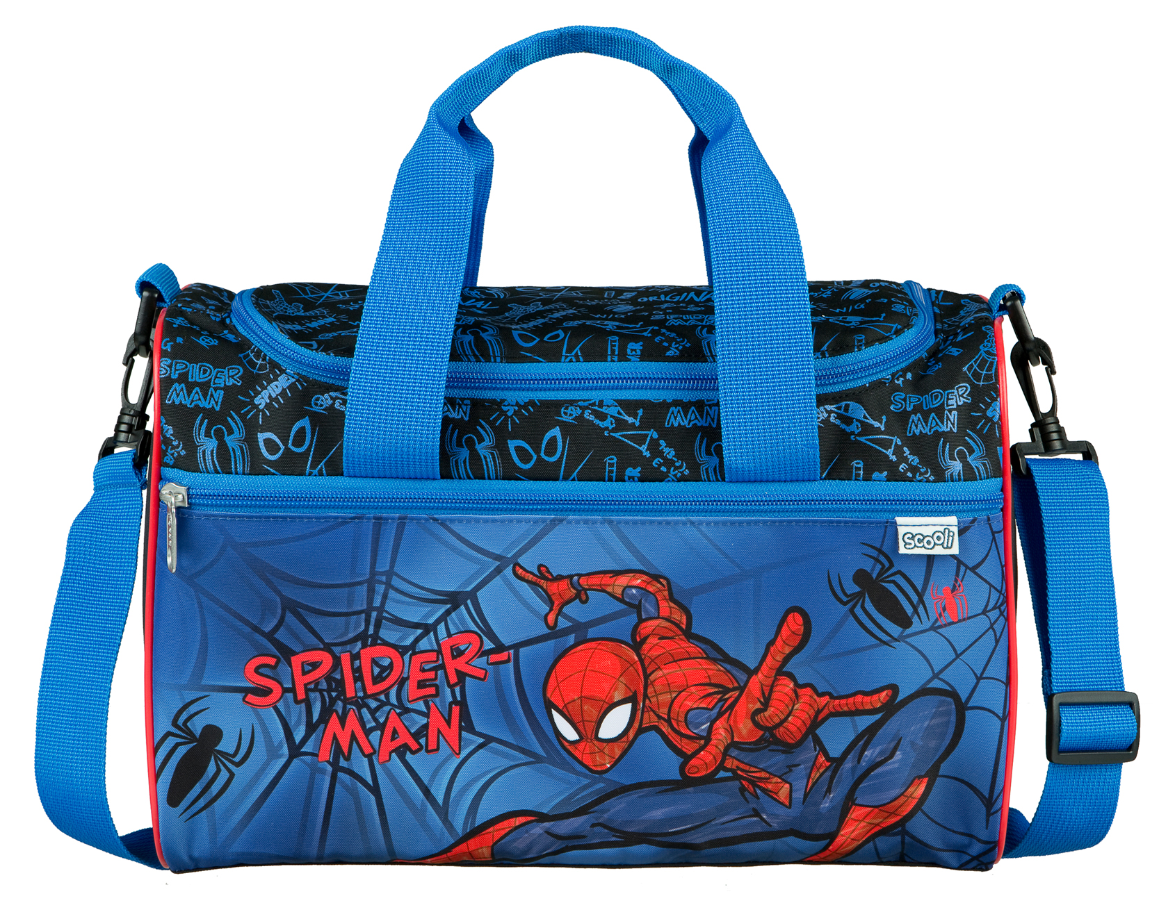Kindersporttasche Spiderman 35 x 16 x 23 cm blau/rot