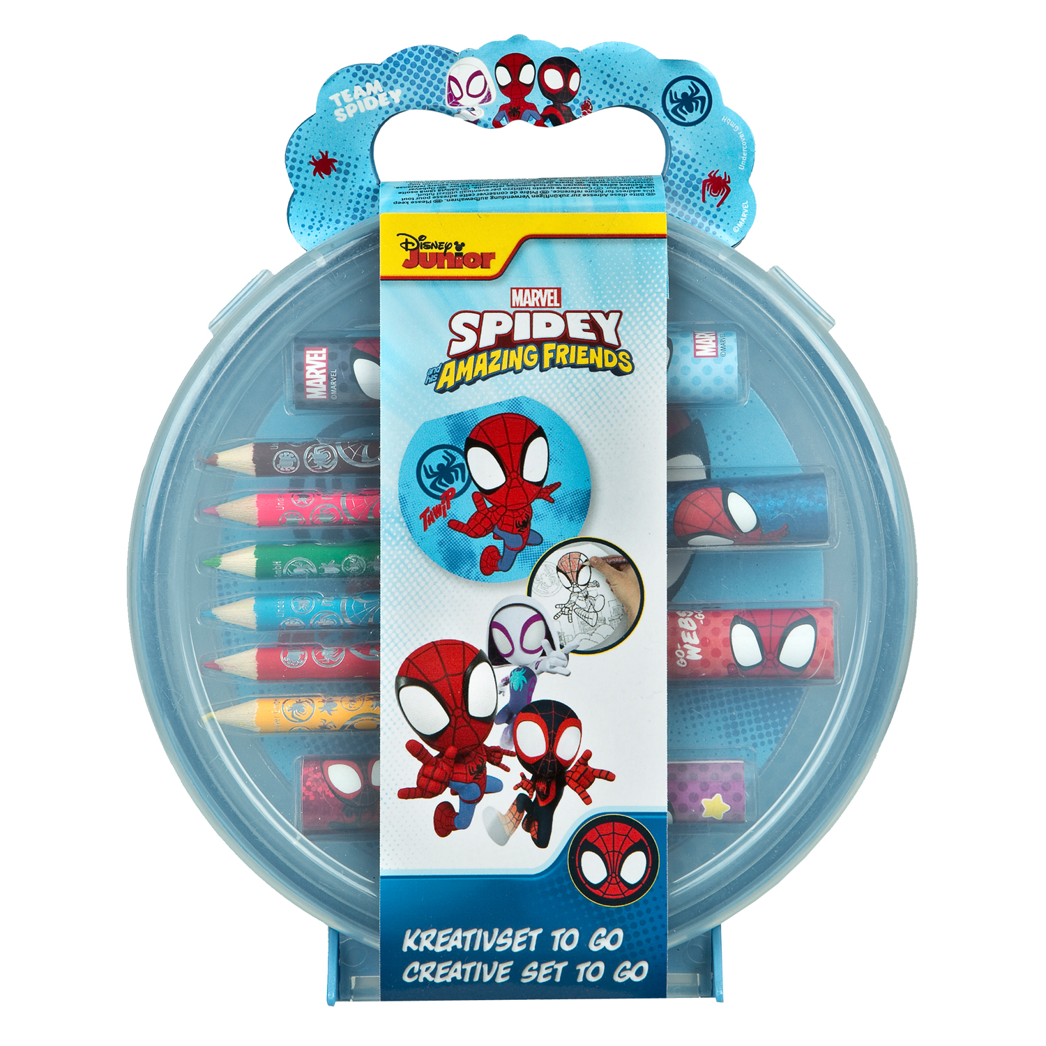 CRAYOLA Color Wonder Spidey Kreativ-Set – 40+ Teile, Fleckenfreie Stifte & Ausmalseiten, Ab 3 Jahren