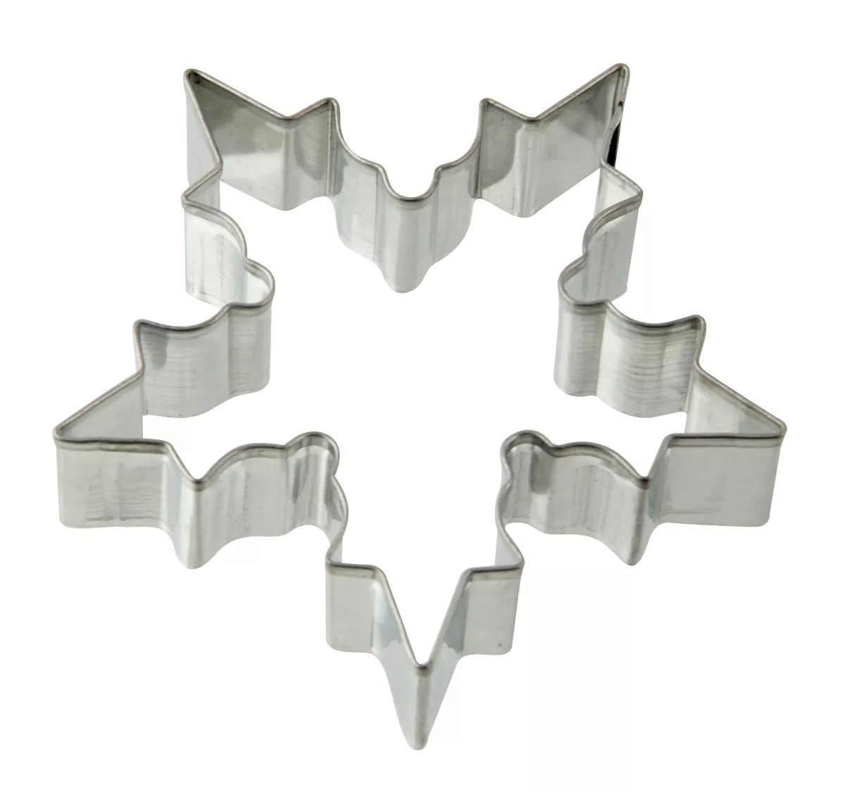ZENKER Ausstecher Schneeflocke mittel 7,1 x 7,5 cm silber