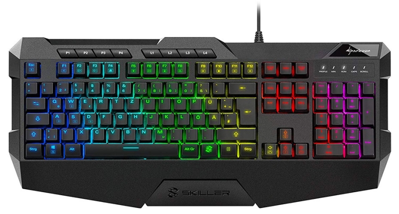 Sharkoon Gaming Keyboard - Skiller SGK 4, mit RGB-Beleuchtung, schwarz 