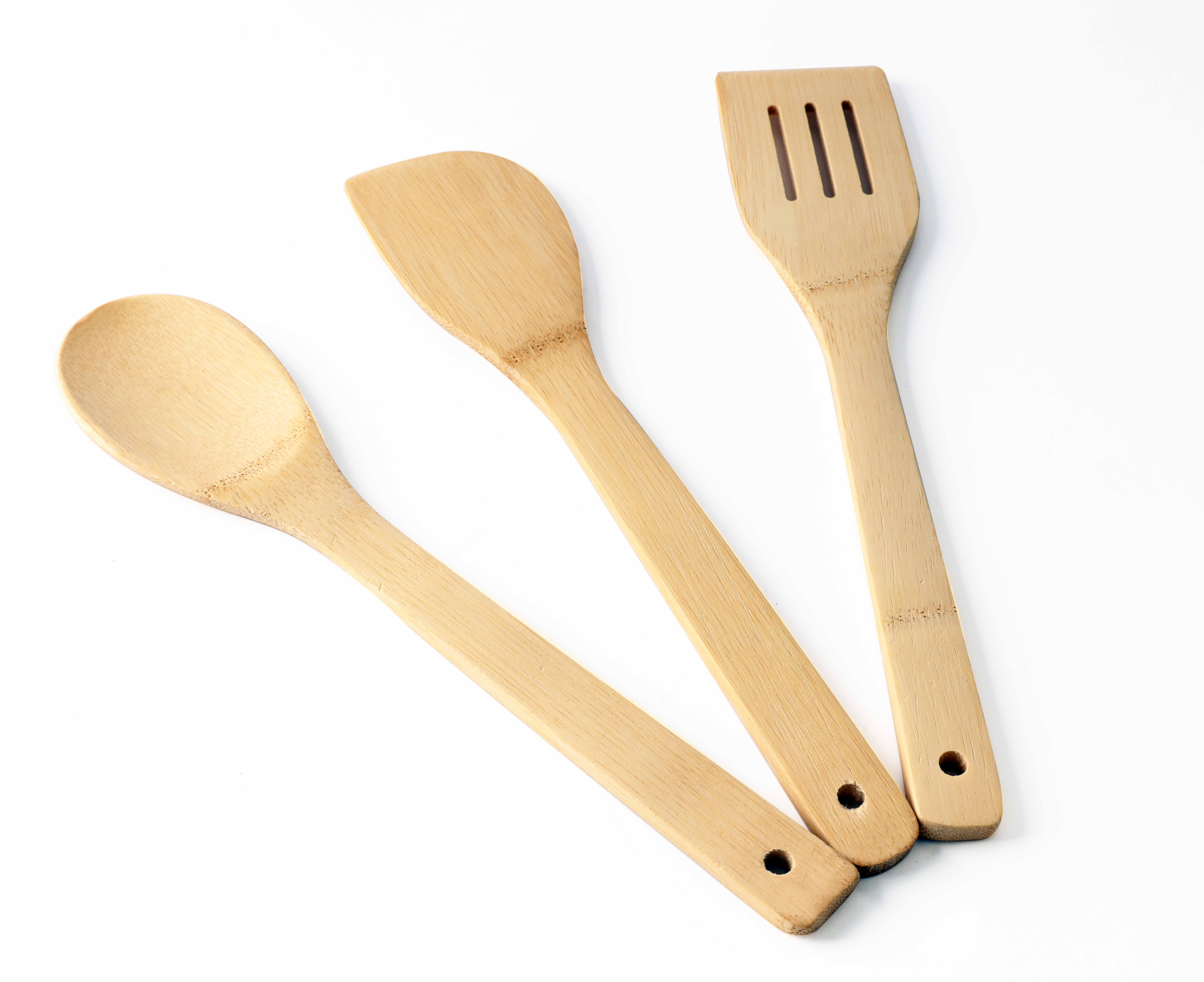 Kchenhelfer-Set aus Bambus 3-teilig zum Top-Preis