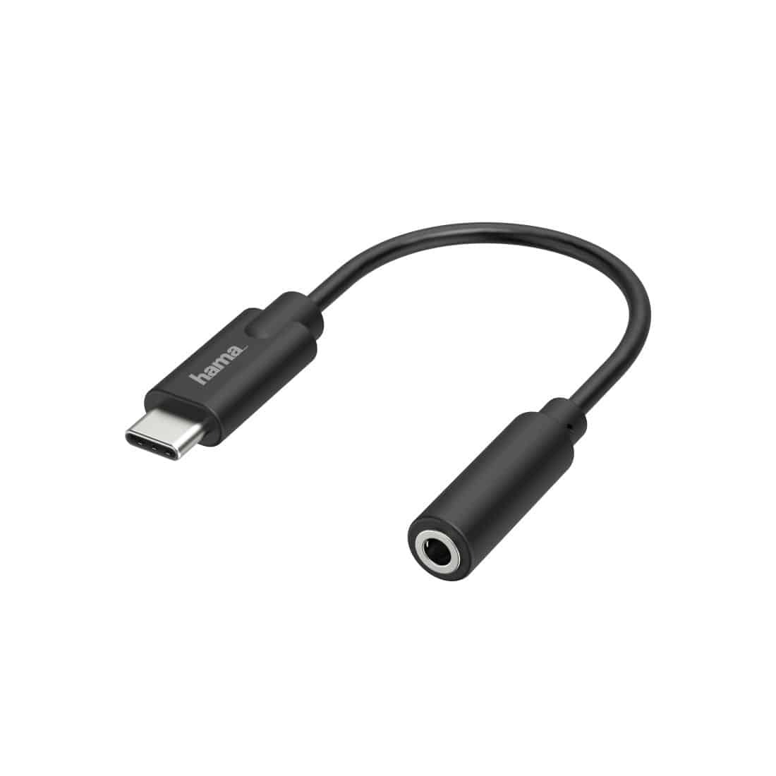 HAMA Audio Adapter USB-C auf Klinke schwarz