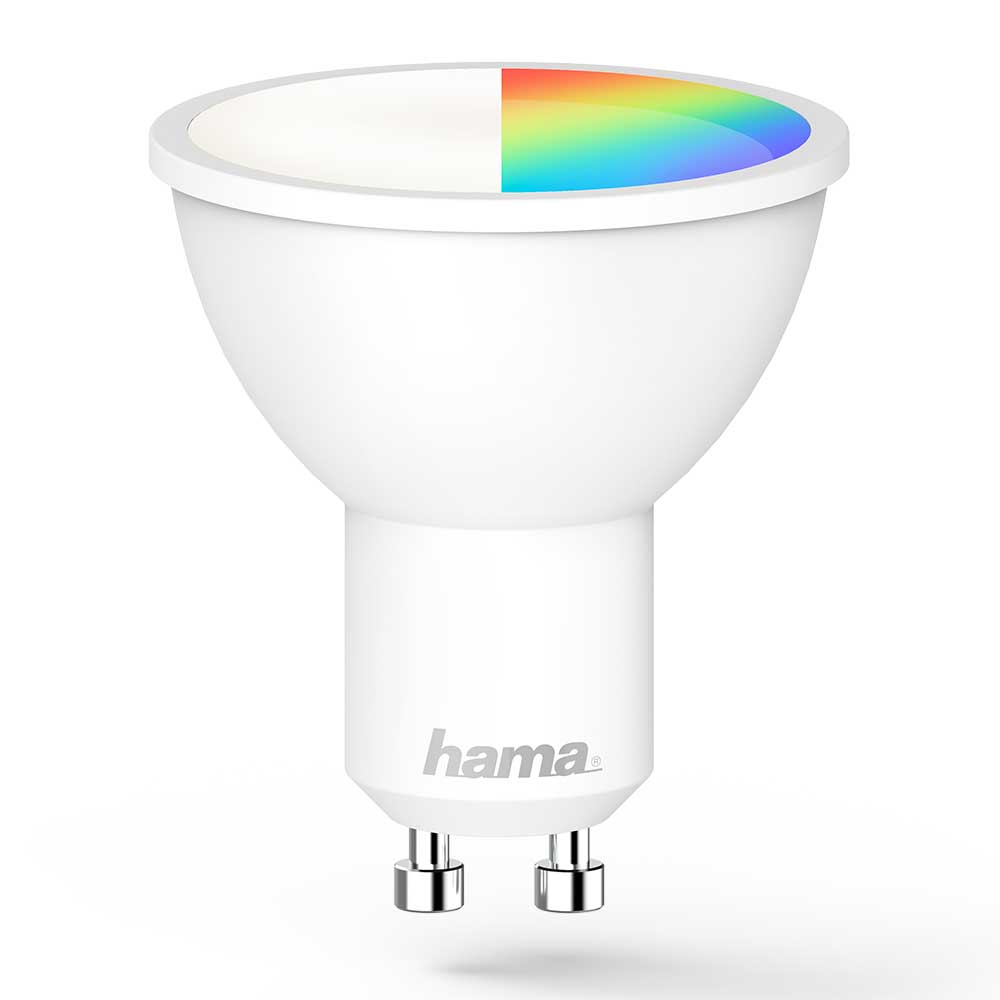 HAMA WLAN-LED-Lampe GU10 10W dimmbar Refl. Sprach-/App-Steuerung