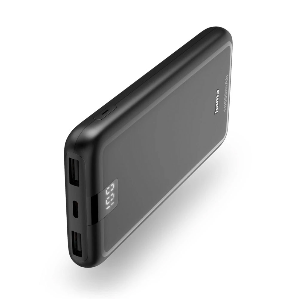 HAMA Powerbank Performance 10 10000 mAh 1x USB-C 2x USB-A schwarz