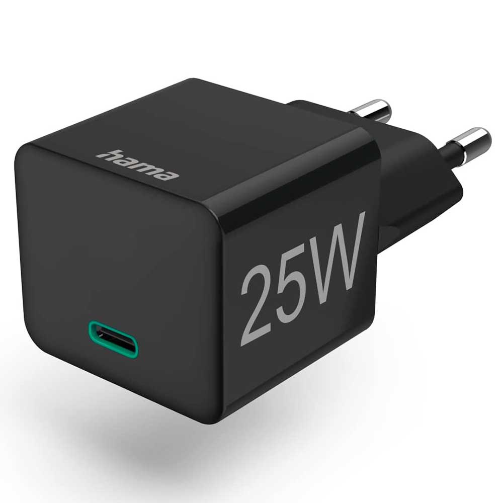 HAMA Schnellladegerät USB-C 25 W Power Delivery 3.0 schwarz