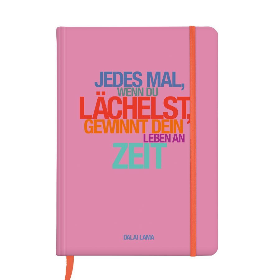 Notizbuch A5 Lächelst - gebunden