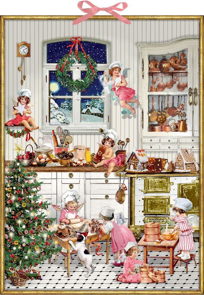 Zettel-Adventskalender - Nostalgische Weihnachtsbäckerei