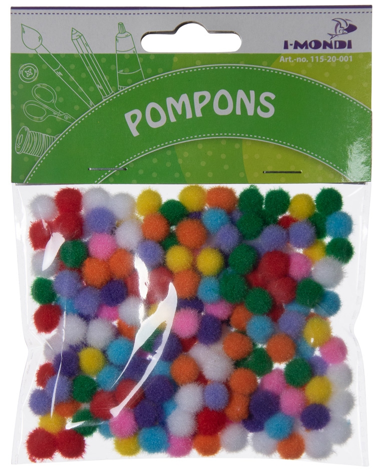 I-MONDI Pompons 10 mm 200 Stück