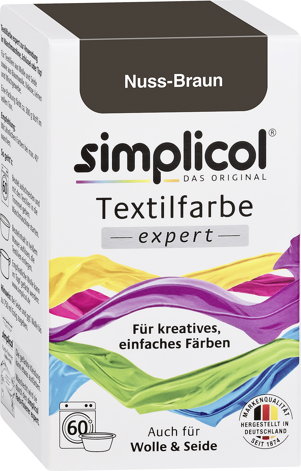 SIMPLICOL Textilfarbe Expert 150g nussbraun