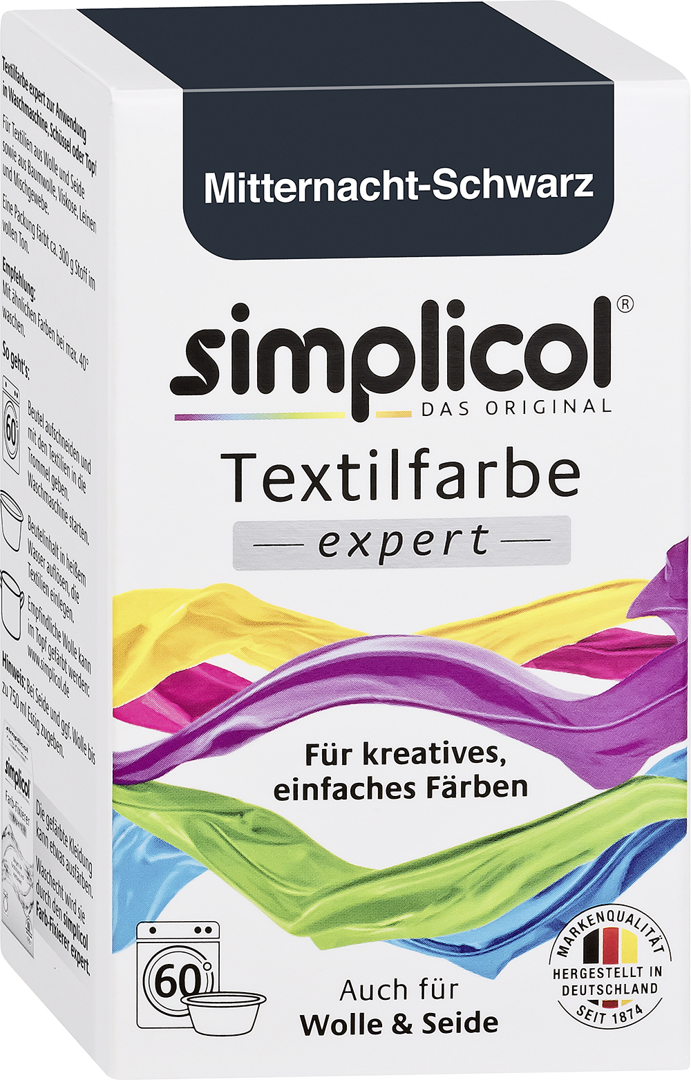 SIMPLICOL Textilfarbe Expert 150g mitternachtschwarz