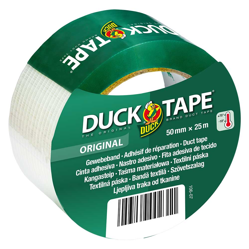 DUCK TAPE® Original Gewebeband 50 mm x 25 m transparent